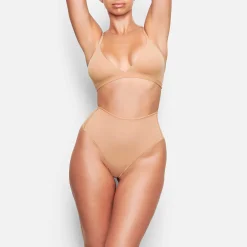 FITS EVERYBODY HIGH-WAISTED THONG | OCHRE