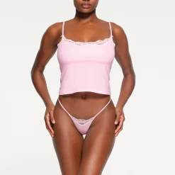 FITS EVERYBODY LACE CAMI | CHERRY BLOSSOM TONAL