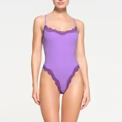 FITS EVERYBODY LACE CAMI BODYSUIT | ULTRA VIOLET TONAL