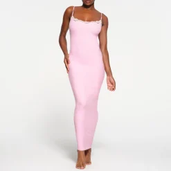 FITS EVERYBODY LACE LONG SLIP DRESS | CHERRY BLOSSOM TONAL