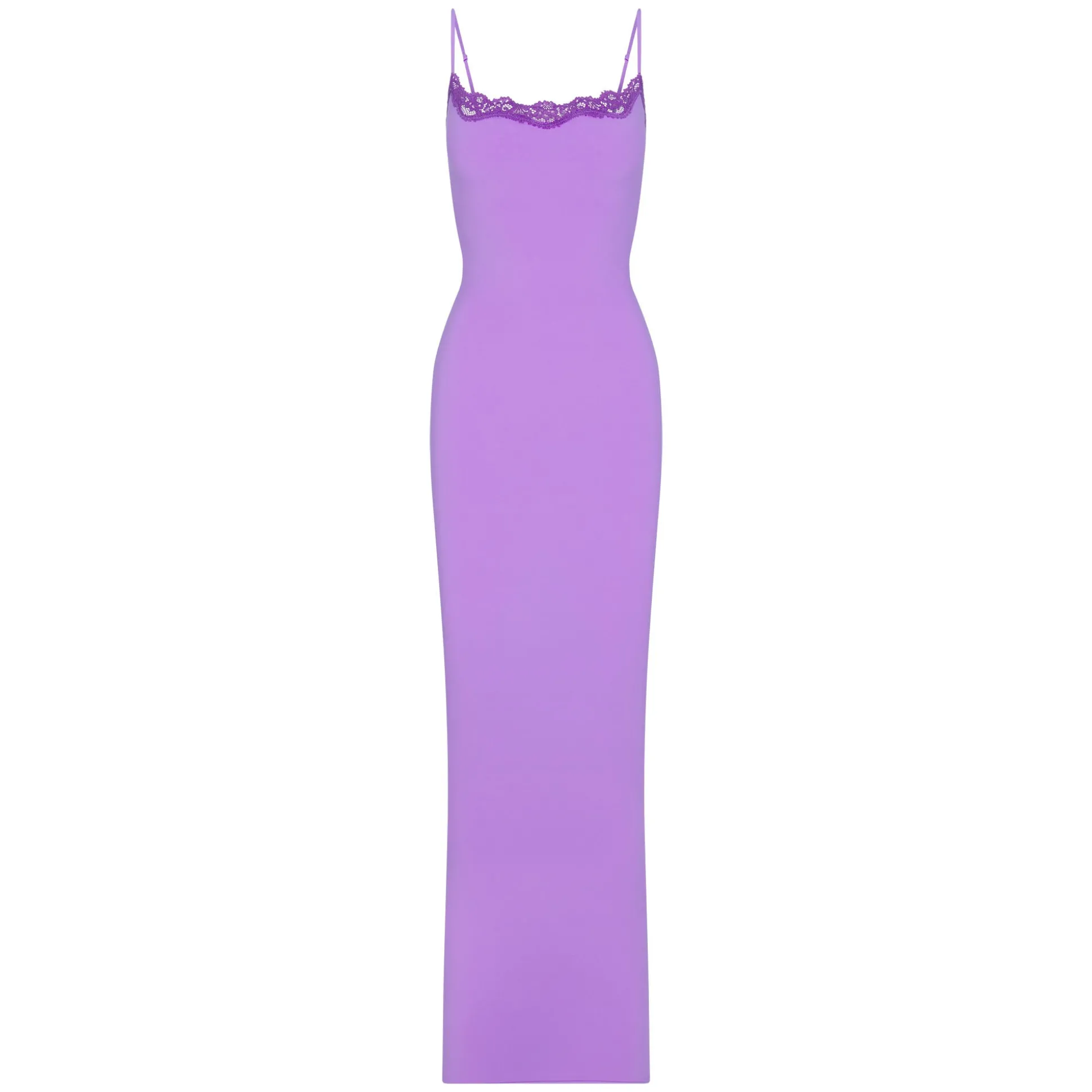 FITS EVERYBODY LACE LONG SLIP DRESS | ULTRA VIOLET TONAL