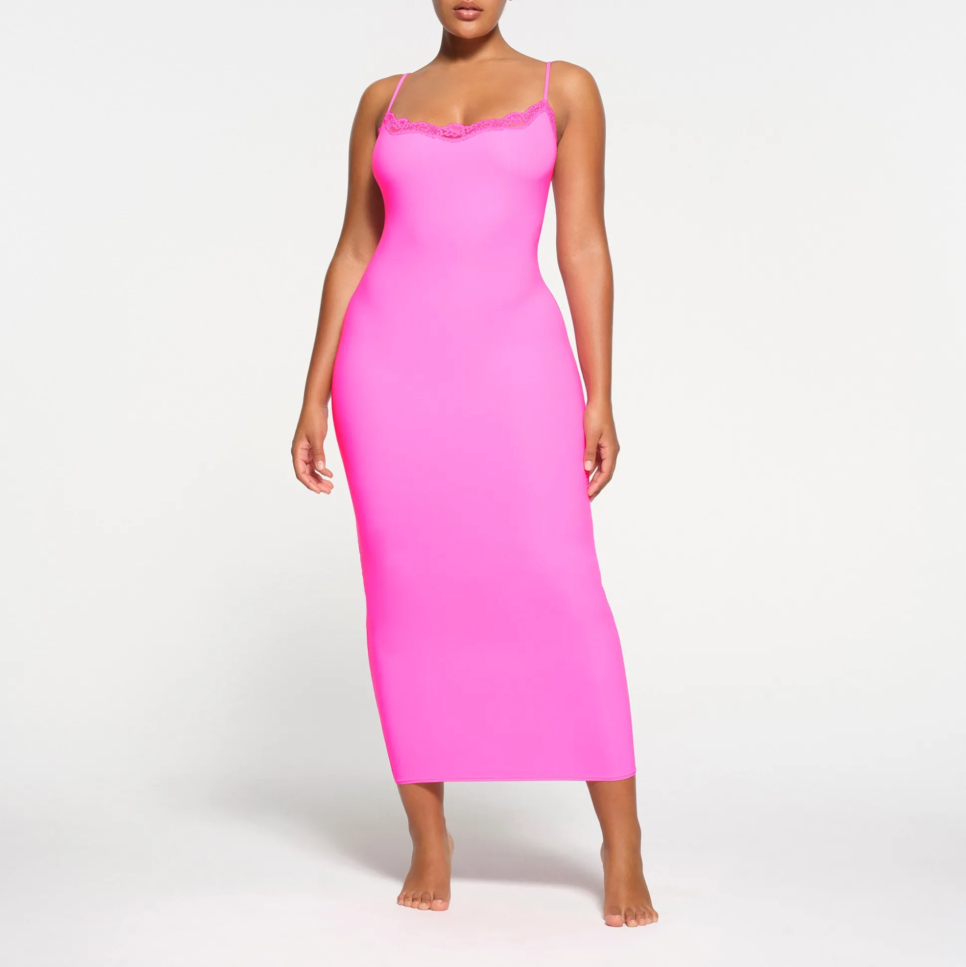 FITS EVERYBODY LACE LONG SLIP DRESS | TAFFY TONAL