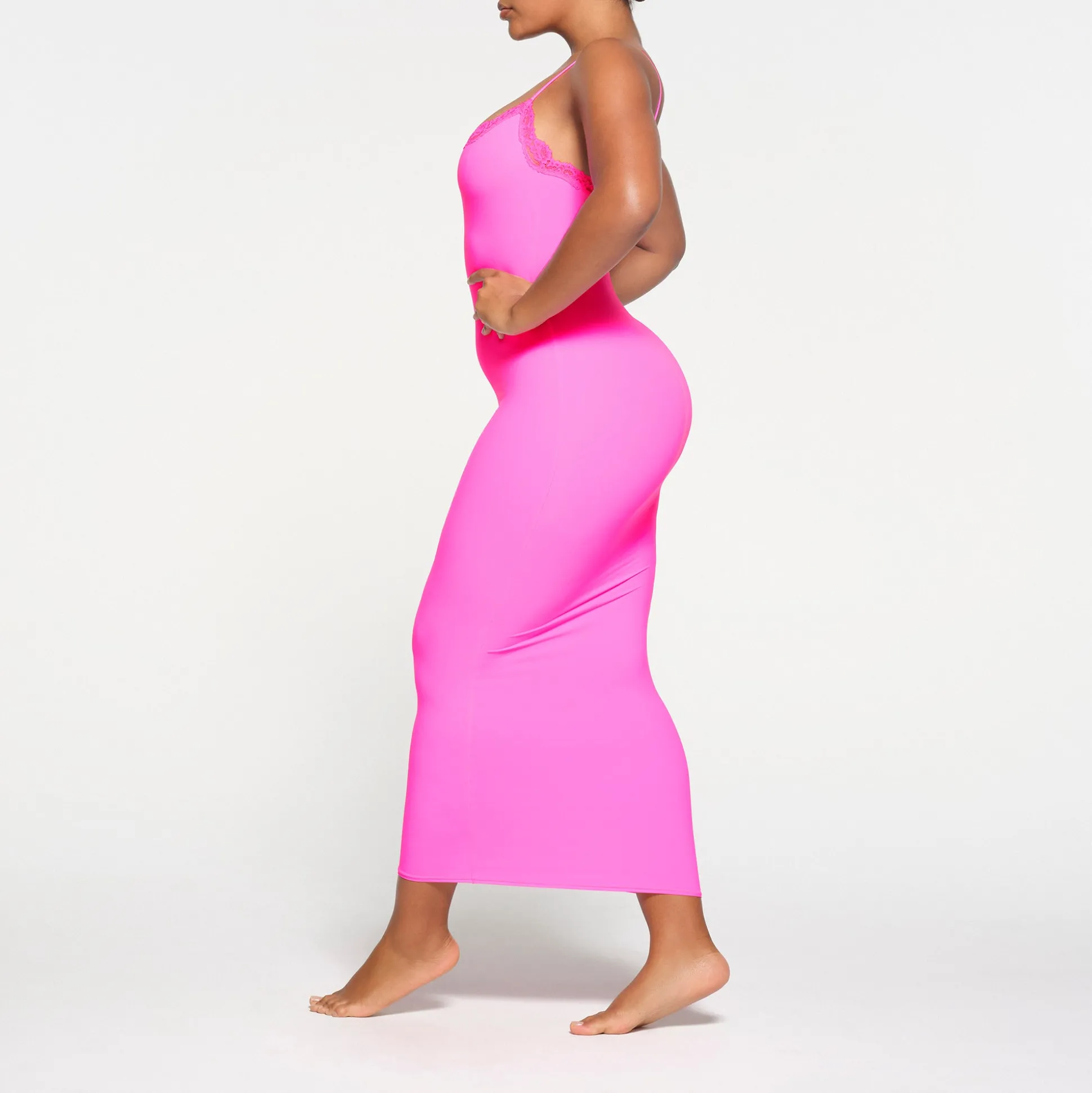 FITS EVERYBODY LACE LONG SLIP DRESS | TAFFY TONAL