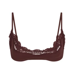 FITS EVERYBODY LACE SCOOP BRALETTE | COCOA