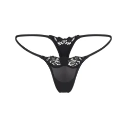 FITS EVERYBODY LACE STRING THONG | ONYX
