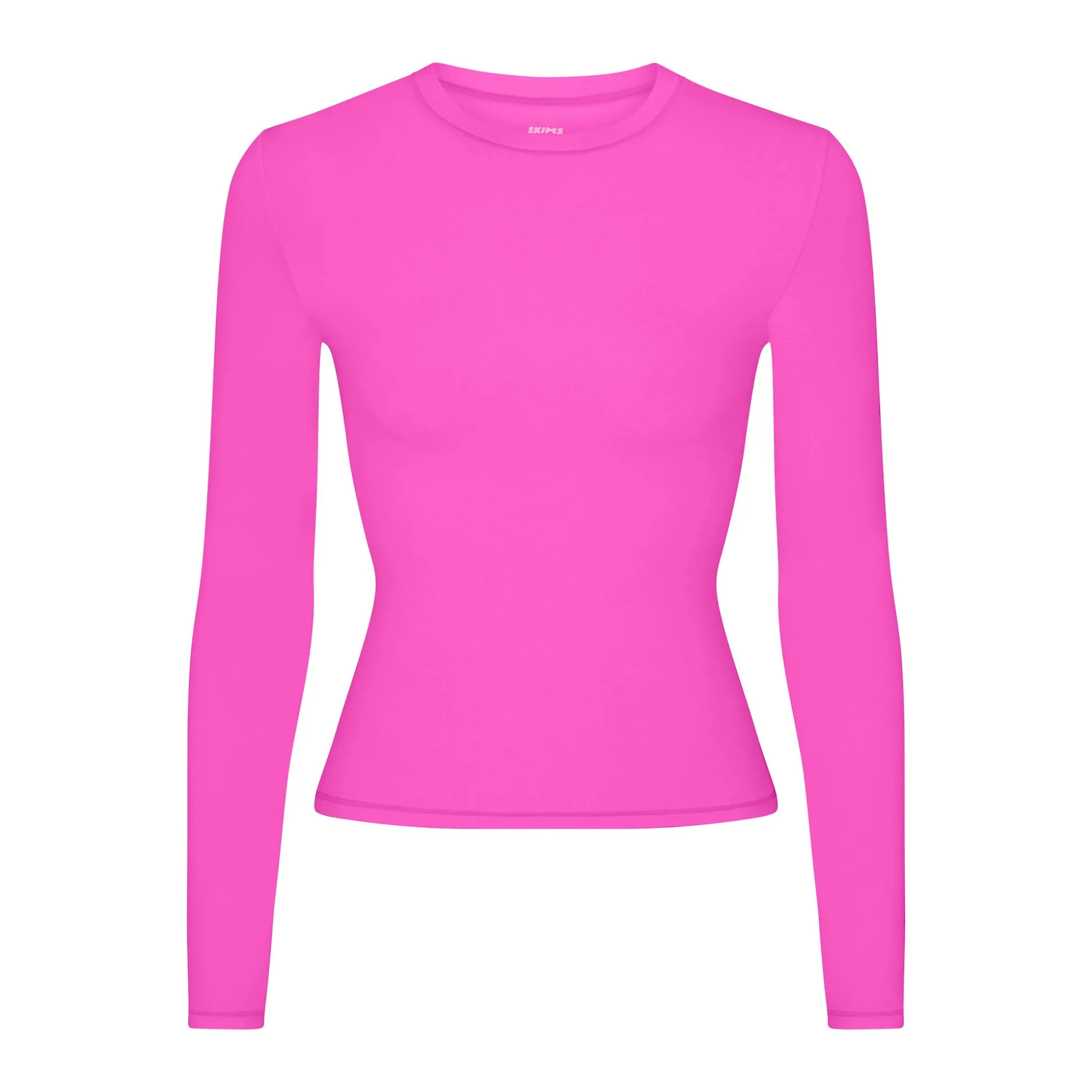 FITS EVERYBODY LONG SLEEVE T-SHIRT | NEON PINK