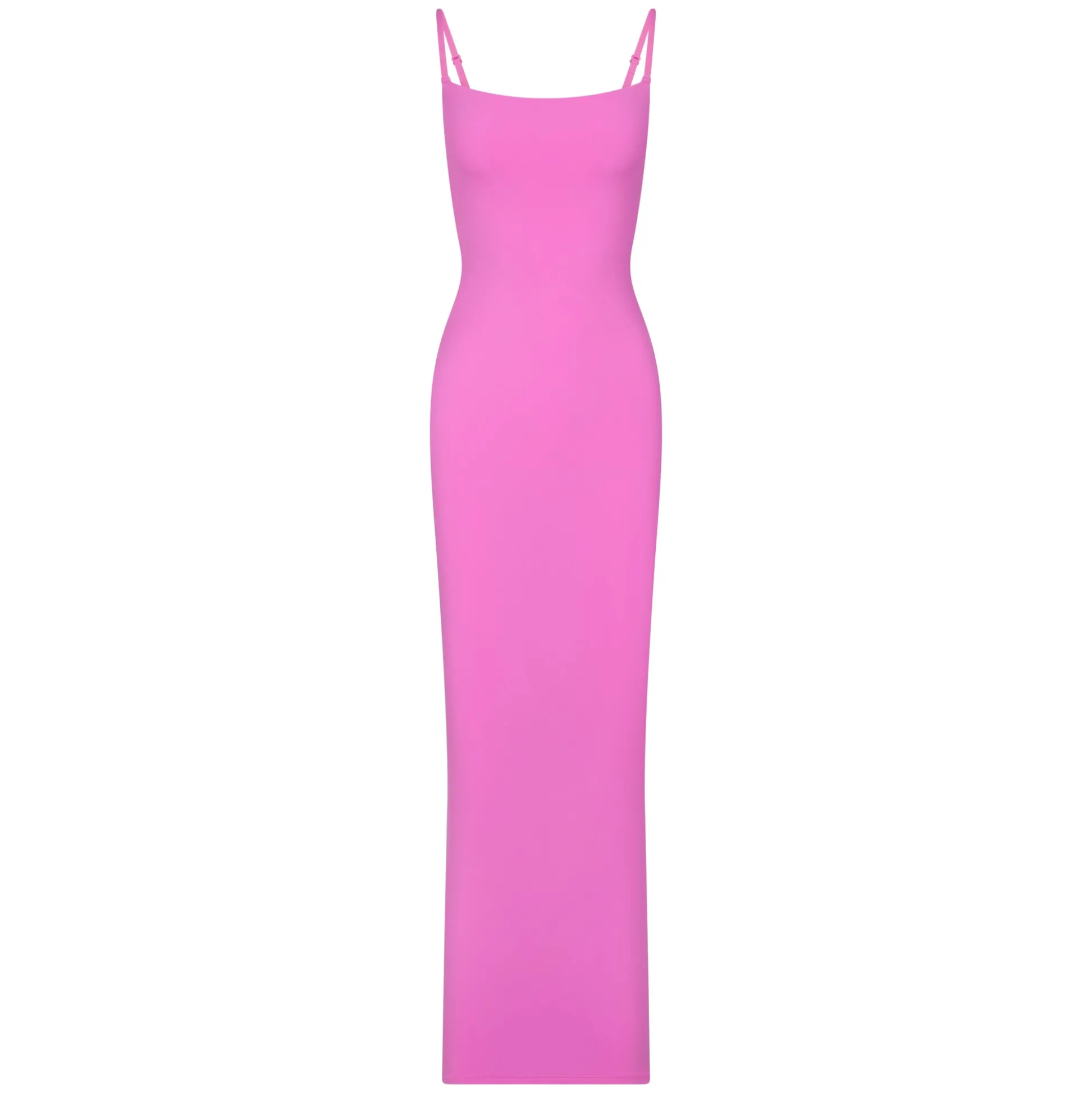 FITS EVERYBODY LONG SLIP DRESS | NEON ORCHID