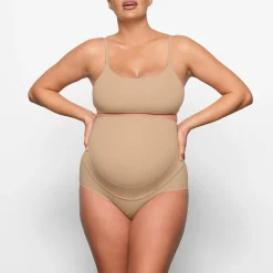 FITS EVERYBODY MATERNITY PUMPING SCOOP BRALETTE | CLAY