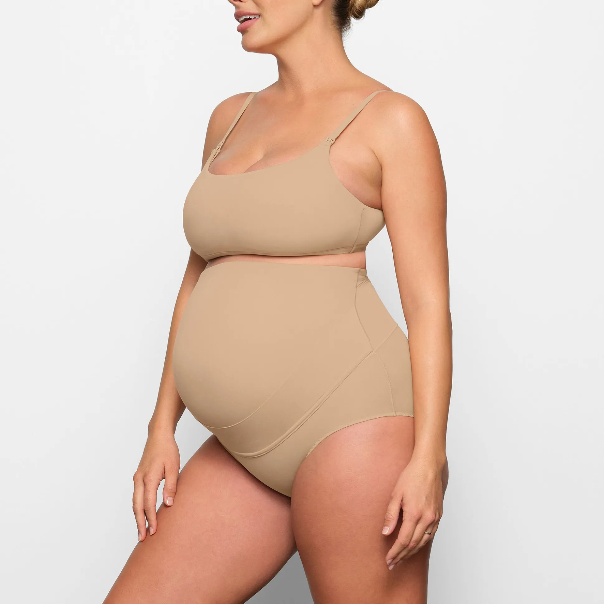 FITS EVERYBODY MATERNITY PUMPING SCOOP BRALETTE | CLAY