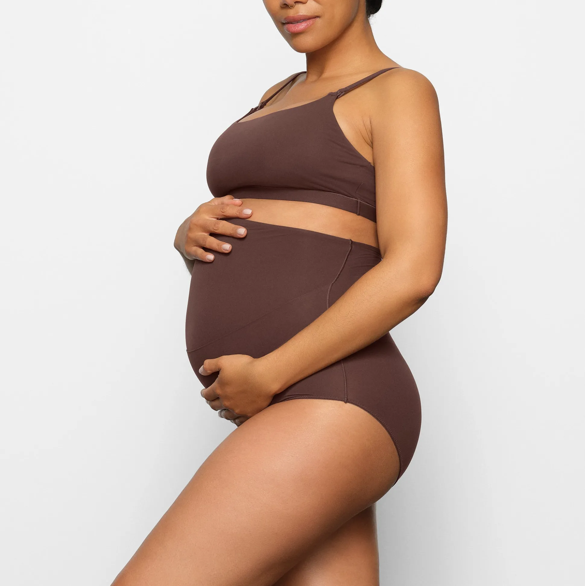 FITS EVERYBODY MATERNITY HIGH-WAISTED BRIEF | COCOA