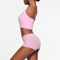 FITS EVERYBODY PICOT TRIM BOY SHORT | BUBBLE GUM