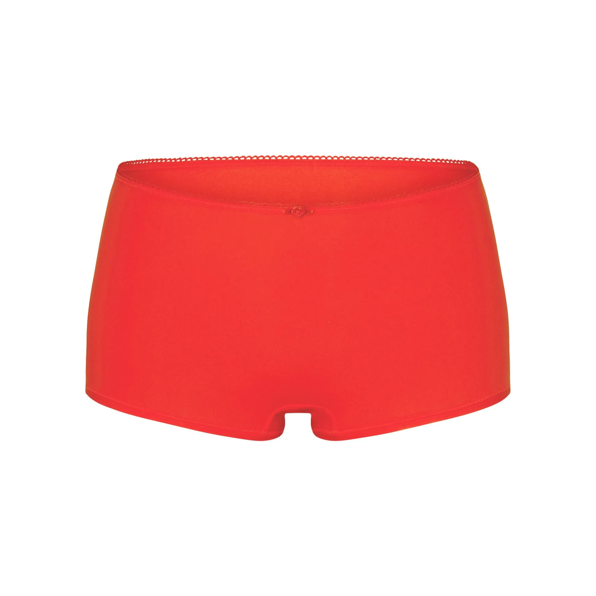 FITS EVERYBODY PICOT TRIM BOY SHORT | RUBY