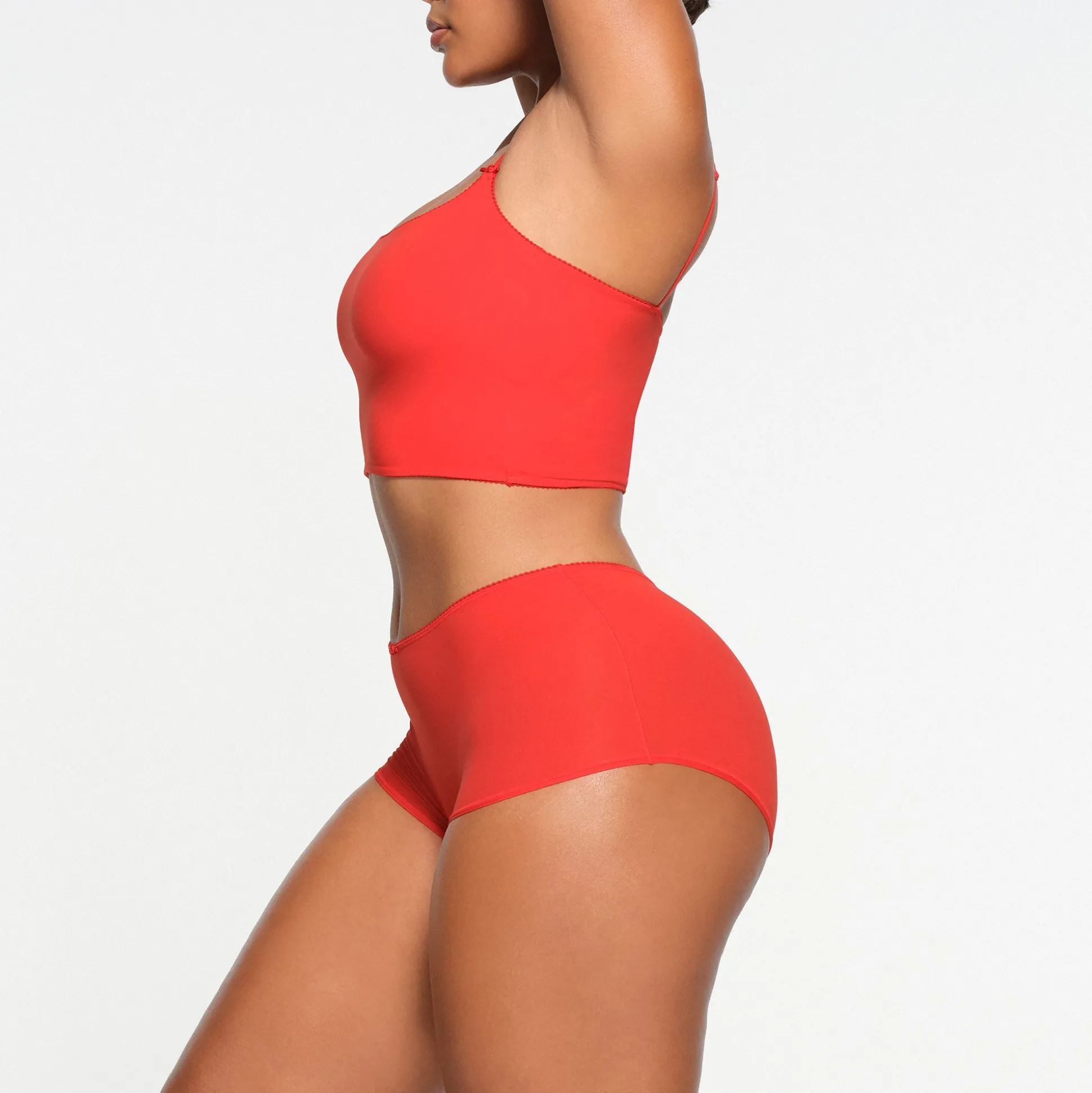 FITS EVERYBODY PICOT TRIM BOY SHORT | RUBY