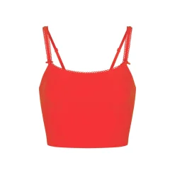 FITS EVERYBODY PICOT TRIM CROPPED CAMI | RUBY