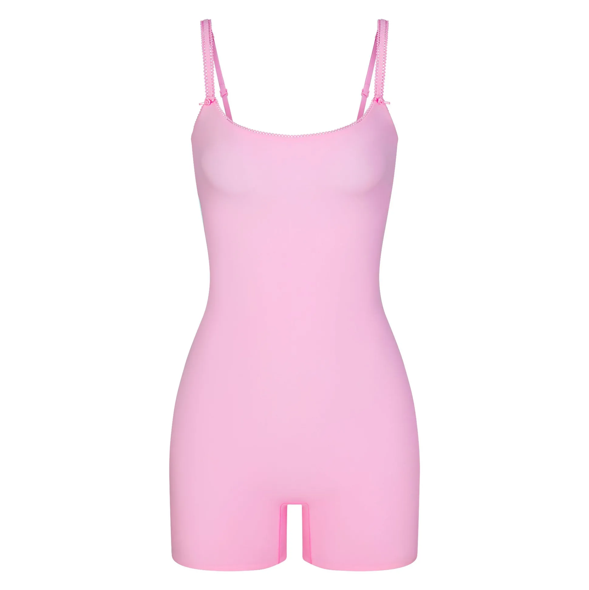 FITS EVERYBODY PICOT TRIM ONESIE | BUBBLE GUM
