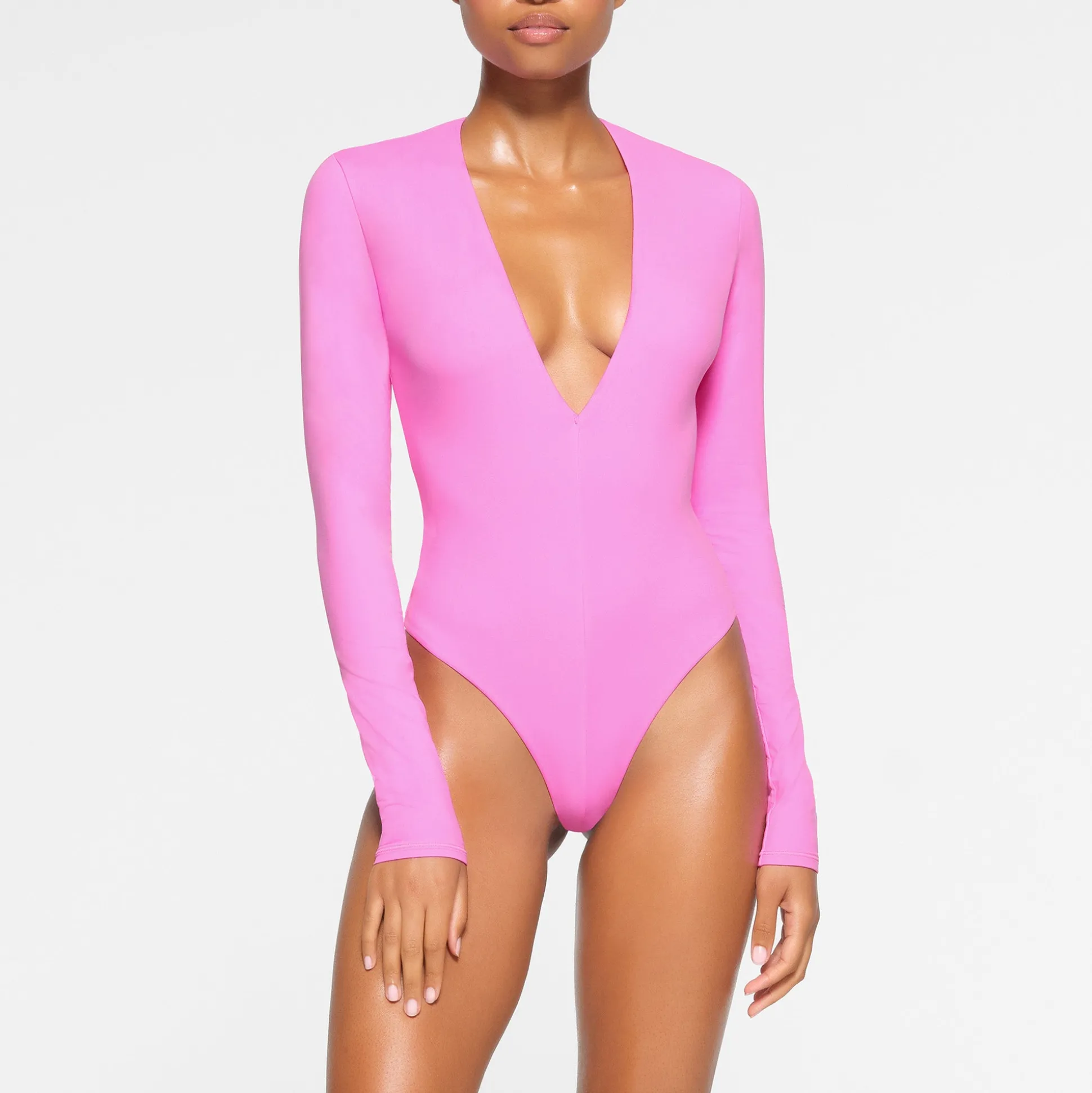 FITS EVERYBODY PLUNGE BODYSUIT | NEON ORCHID
