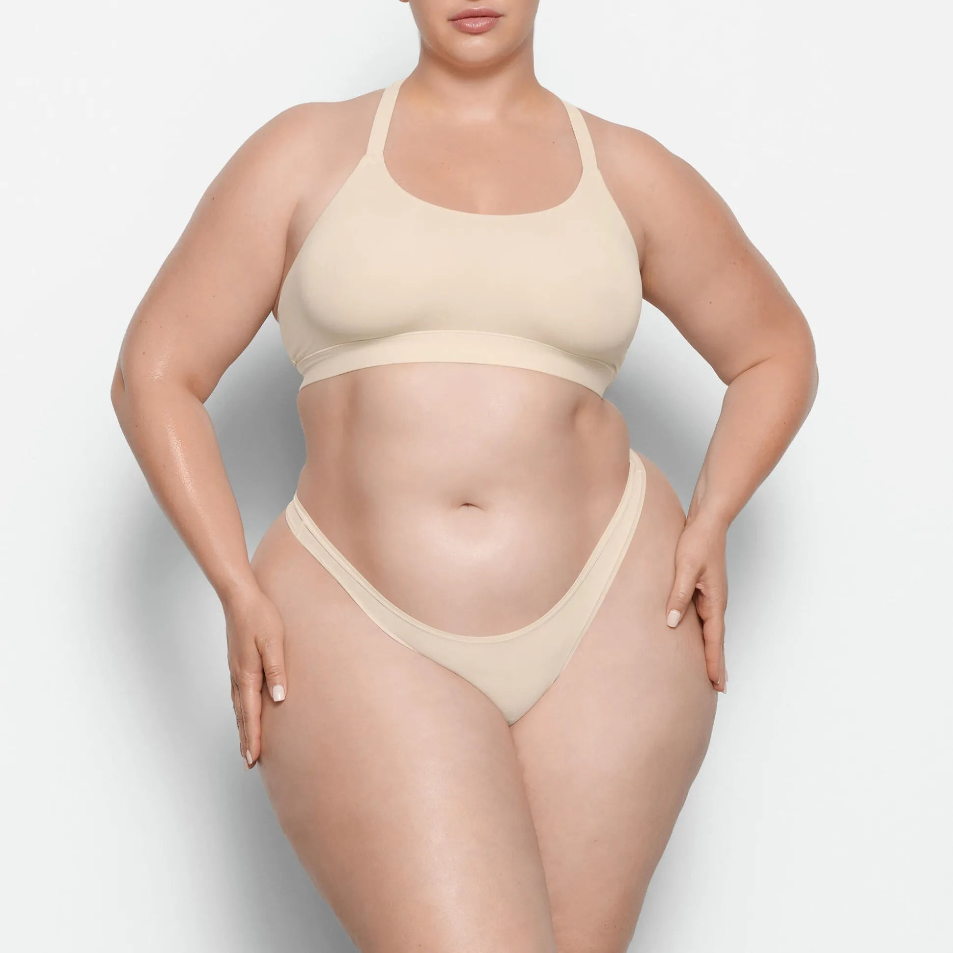 FITS EVERYBODY RACERBACK BRALETTE | SAND