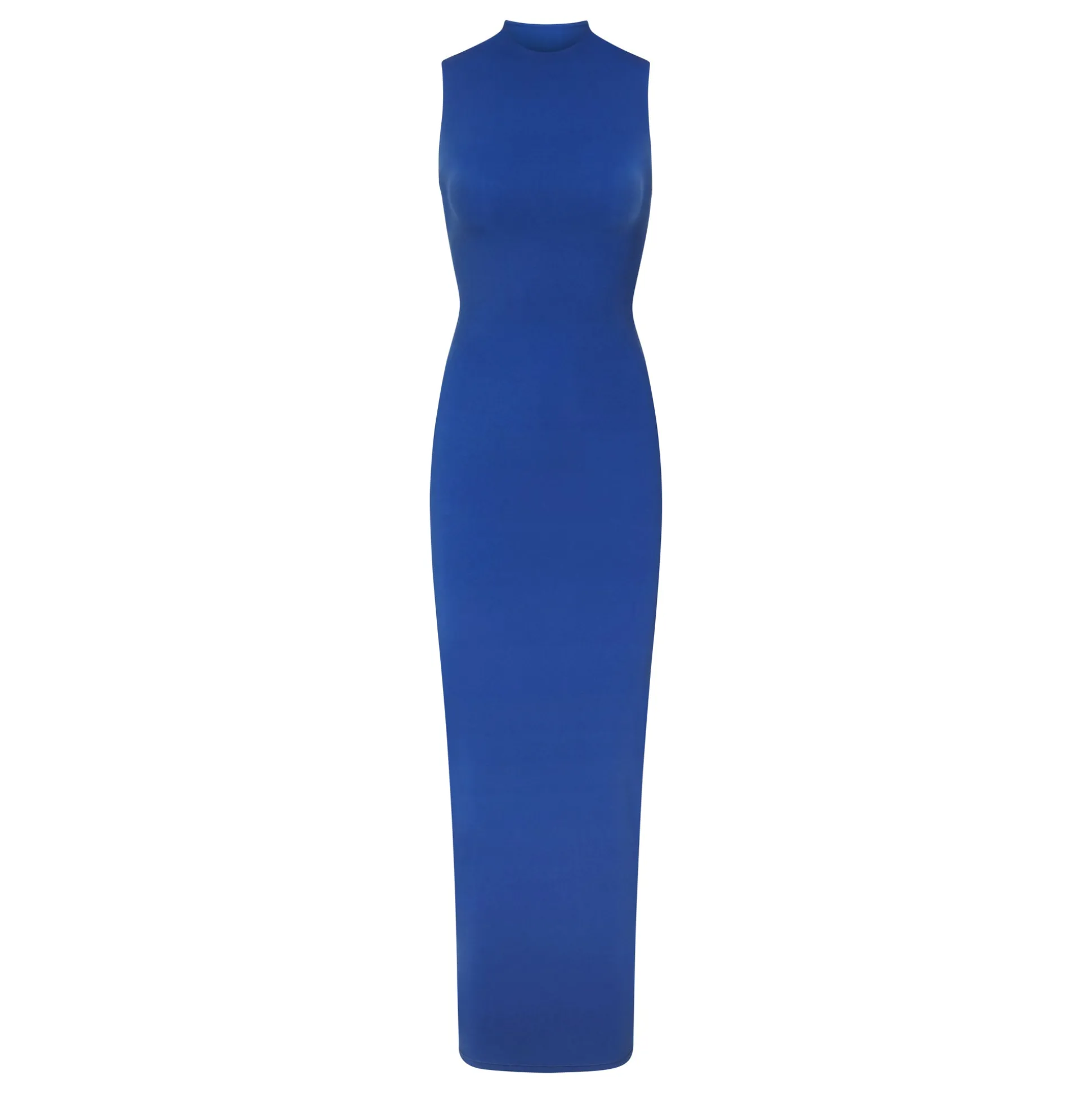 FITS EVERYBODY SLEEVELESS MOCK NECK DRESS | SAPPHIRE