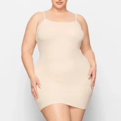 FITS EVERYBODY SLIP DRESS | SAND