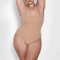 FITS EVERYBODY SQUARE NECK BODYSUIT | OCHRE