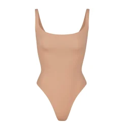 FITS EVERYBODY SQUARE NECK BODYSUIT | OCHRE