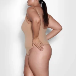 FITS EVERYBODY SQUARE NECK BODYSUIT | OCHRE