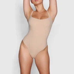 FITS EVERYBODY SQUARE NECK BODYSUIT | CLAY