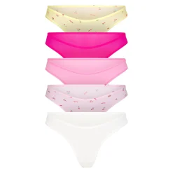 FITS EVERYBODY THONG 5-PACK | CHERRY PRINT MULTI