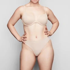 FITS EVERYBODY T-SHIRT PUSH UP BRA | SAND