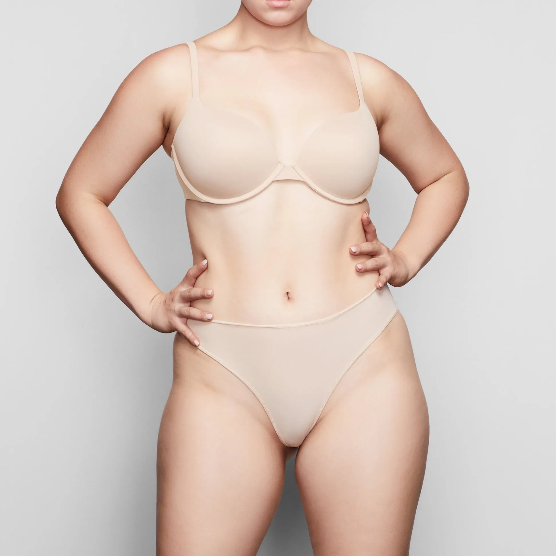 FITS EVERYBODY T-SHIRT PUSH UP BRA | SAND
