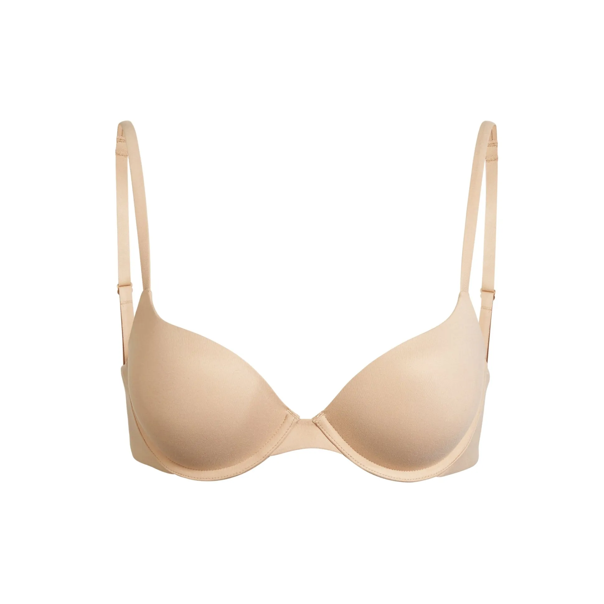 FITS EVERYBODY T-SHIRT PUSH UP BRA | CLAY