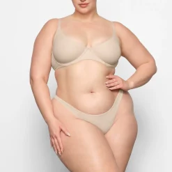 FITS EVERYBODY UNLINED DEMI BRA | SAND