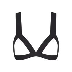 FITS EVERYBODY WRAP OPEN CUP TRIANGLE BRALETTE | ONYX