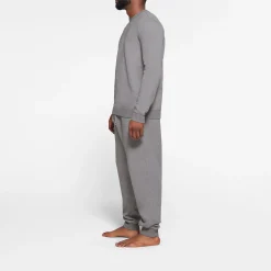 FLEECE LOUNGE MENS CREWNECK | DARK HEATHER GREY
