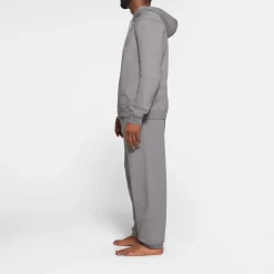 FLEECE LOUNGE MENS HOODIE | DARK HEATHER GREY