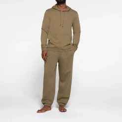 FLEECE LOUNGE MENS HOODIE | ARMY