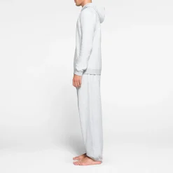 FLEECE LOUNGE MENS HOODIE | LIGHT HEATHER GREY