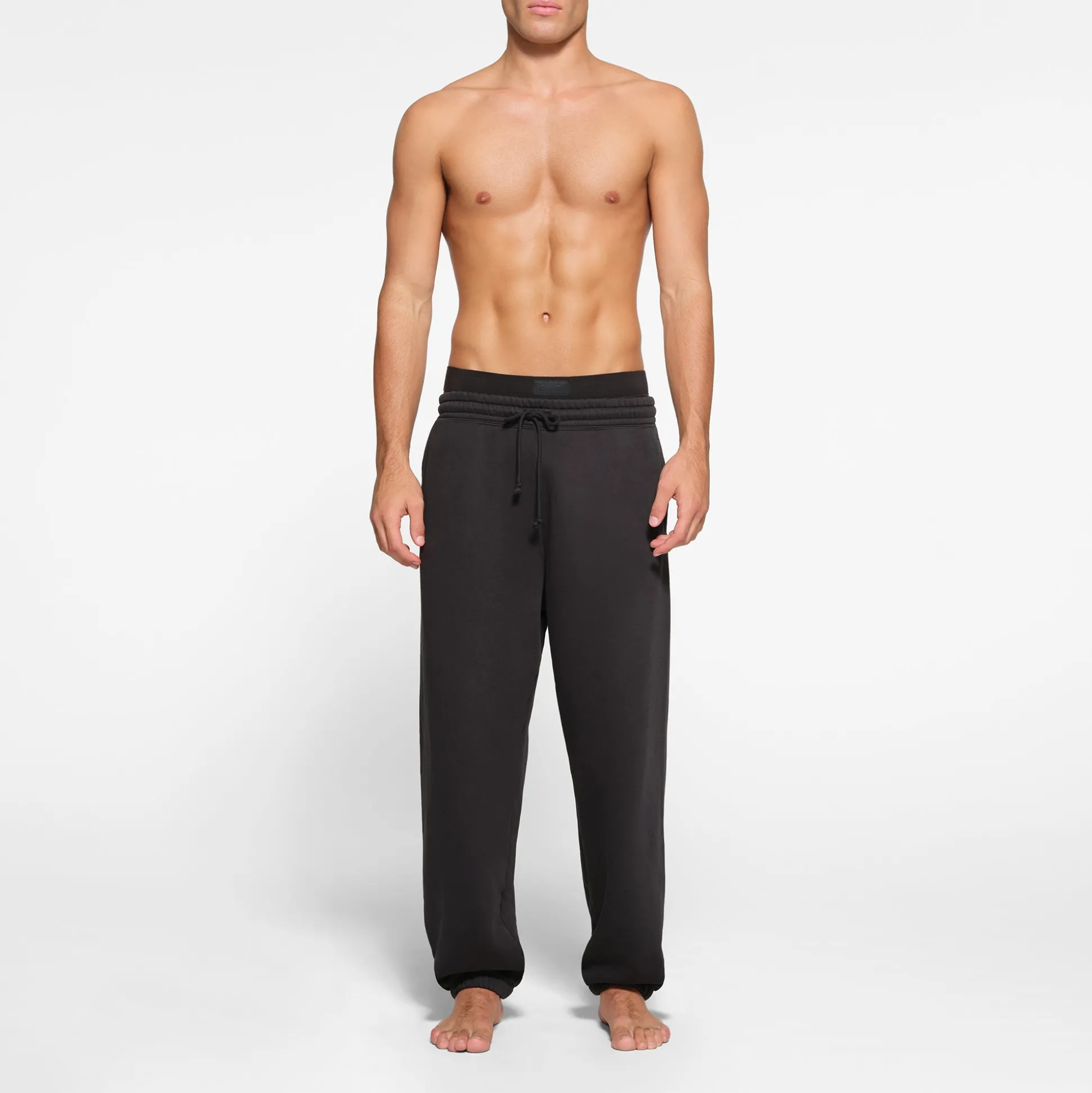 FLEECE LOUNGE MENS OVERSIZED JOGGER | WASHED ONYX