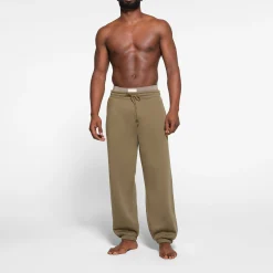 FLEECE LOUNGE MENS OVERSIZED JOGGER | ARMY
