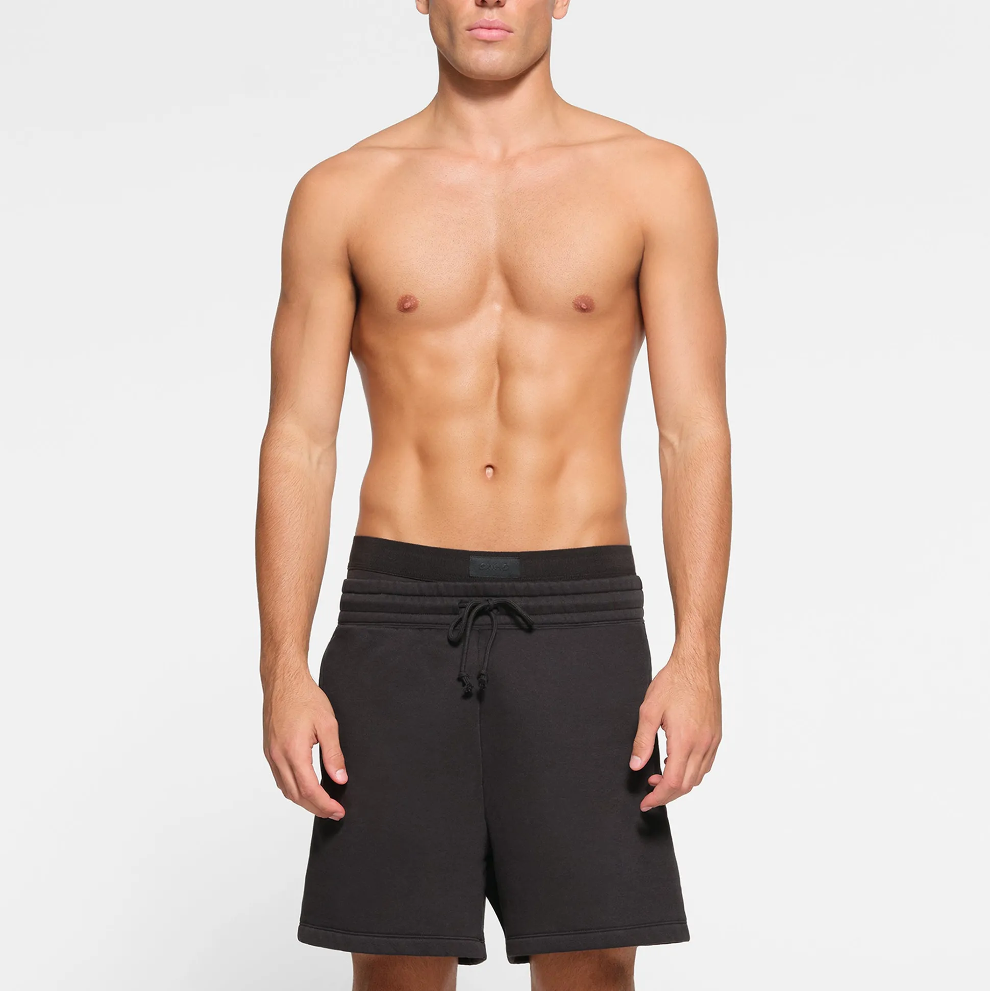 FLEECE LOUNGE MENS RELAXED SHORT | WASHED ONYX