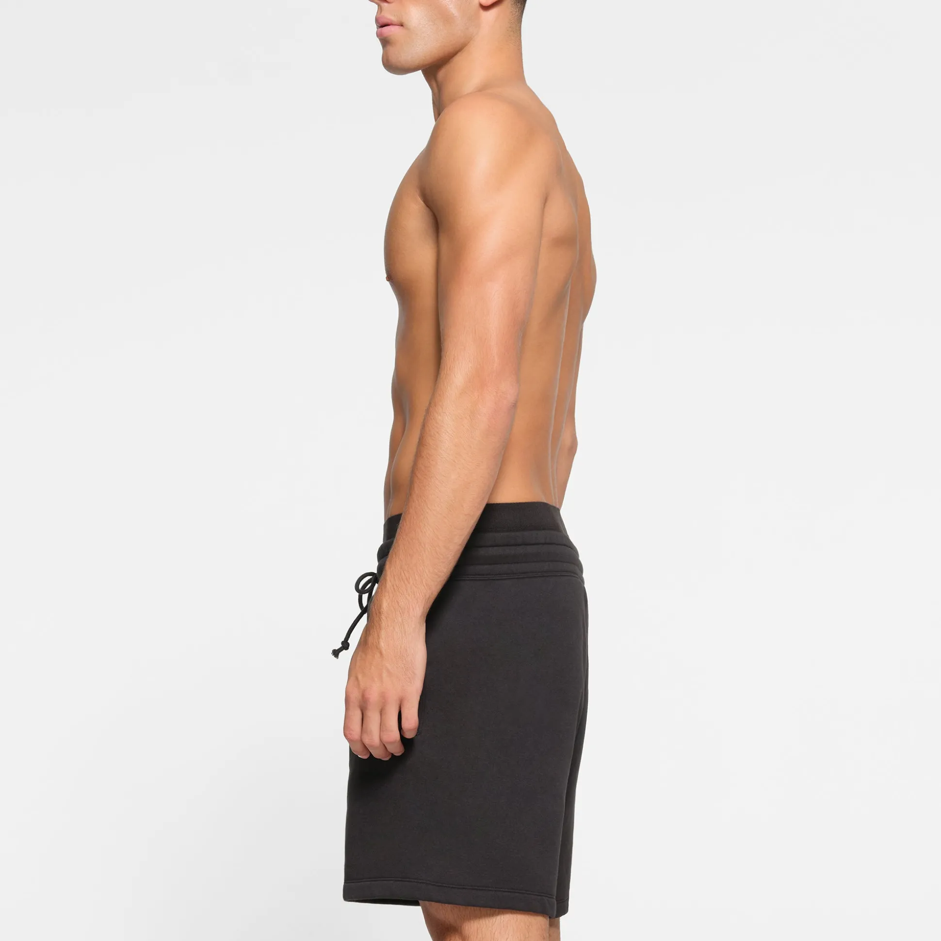 FLEECE LOUNGE MENS RELAXED SHORT | WASHED ONYX