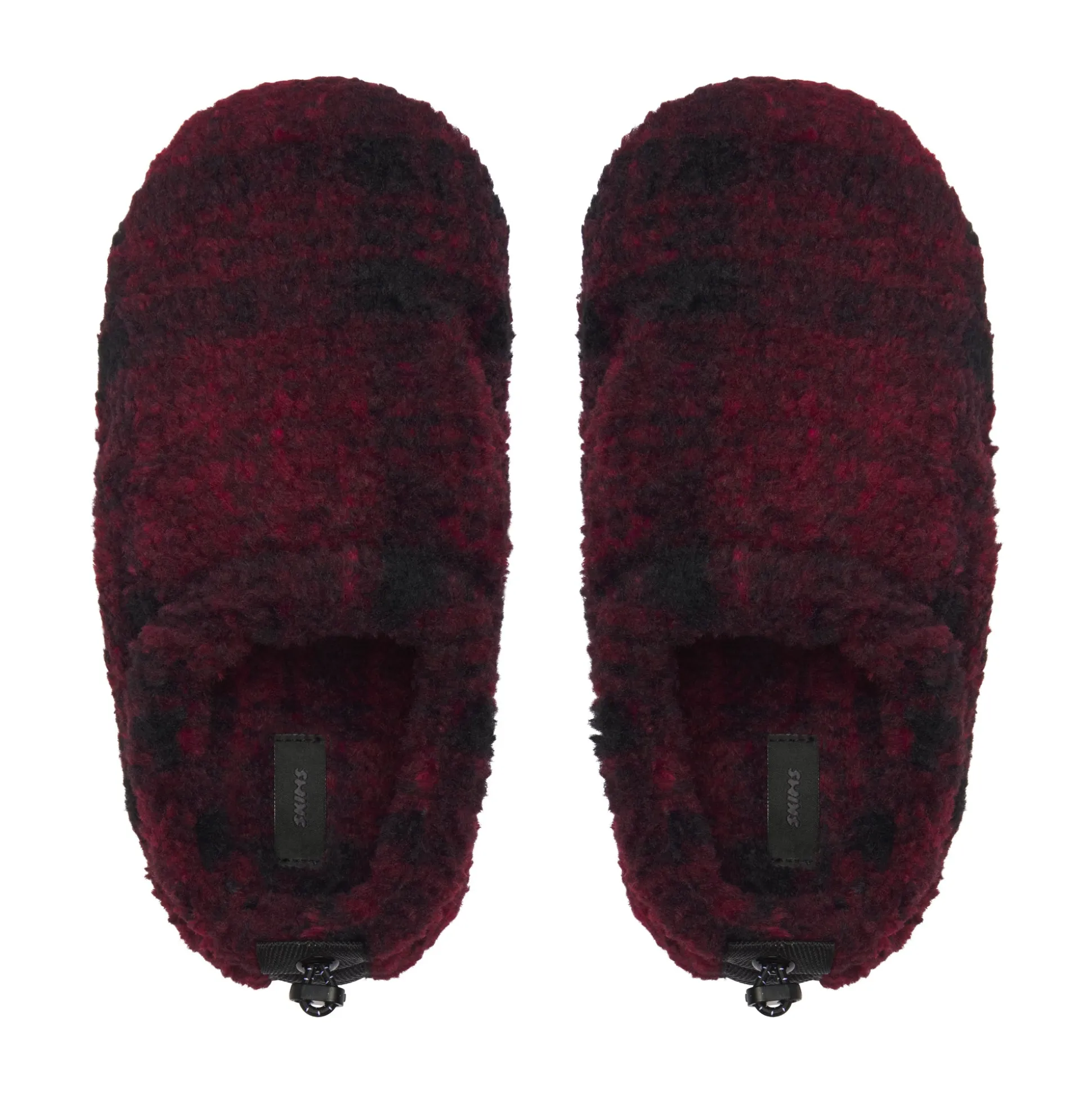 FLEECE SLEEP UNISEX SLIPPER | WINE PLAID
