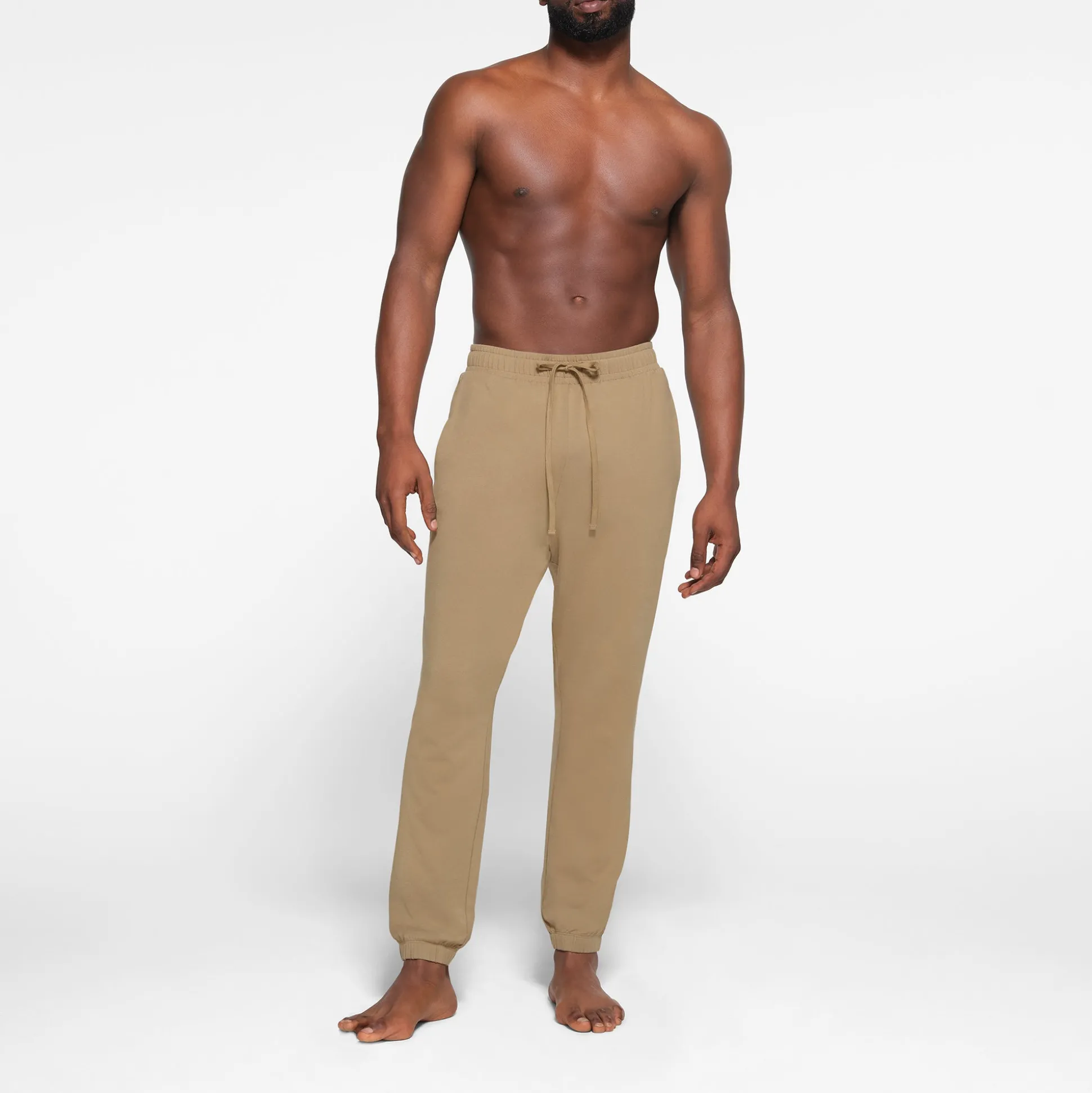 JERSEY LOUNGE MENS JOGGER | KHAKI