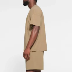 JERSEY LOUNGE MENS OVERSIZED T-SHIRT | KHAKI