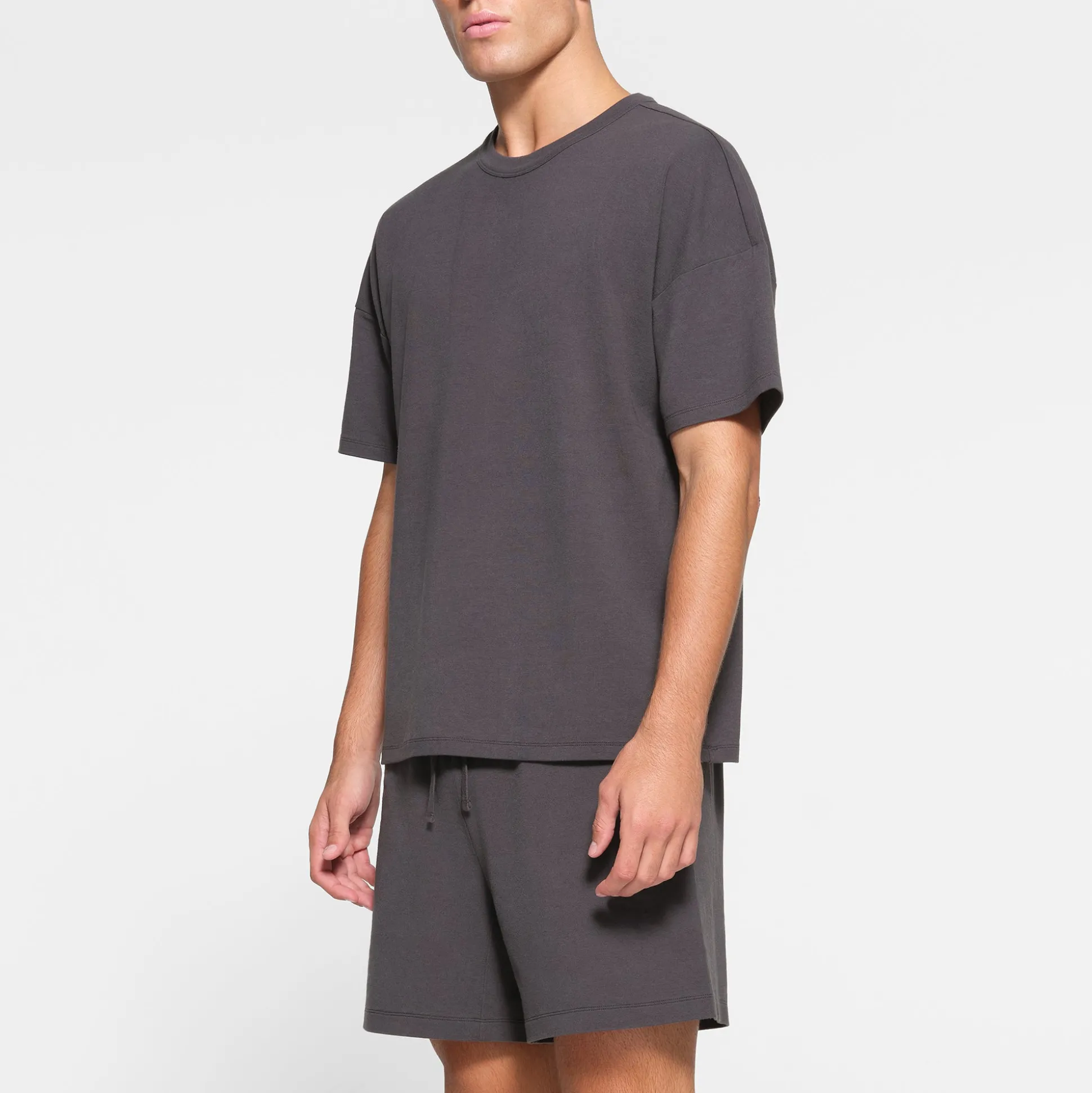 JERSEY LOUNGE MENS OVERSIZED T-SHIRT | ASH