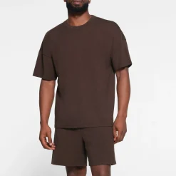 JERSEY LOUNGE MENS OVERSIZED T-SHIRT | ESPRESSO