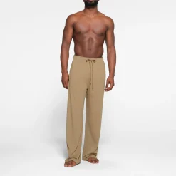 JERSEY LOUNGE MENS RELAXED STRAIGHT LEG PANT | KHAKI