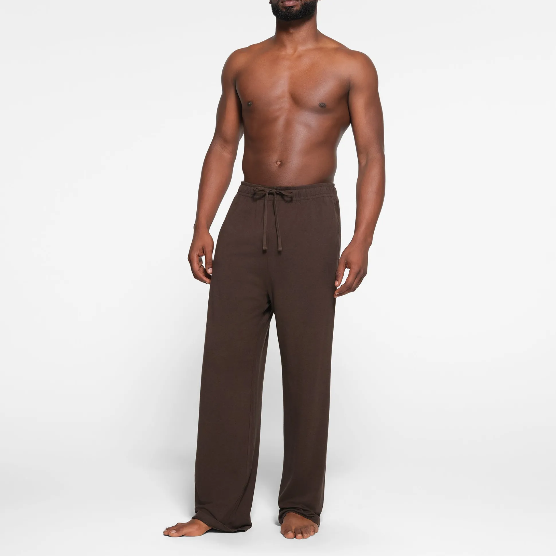 JERSEY LOUNGE MENS RELAXED STRAIGHT LEG PANT | ESPRESSO