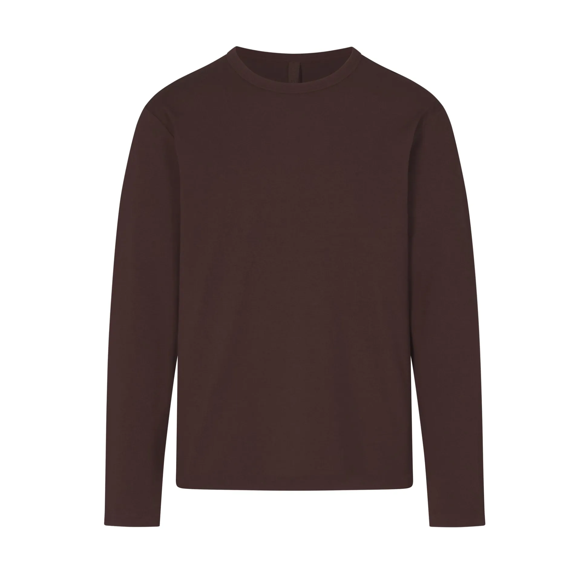 JERSEY LOUNGE MENS RELAXED LONG SLEEVE T-SHIRT | ESPRESSO