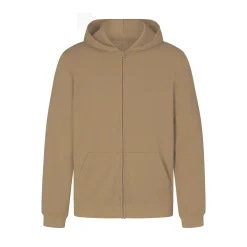 JERSEY LOUNGE MENS ZIP UP HOODIE | KHAKI